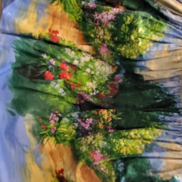 Bernie Dexter Paris dress in Serenity print rare unicorn 3x - Picture 7 of 9